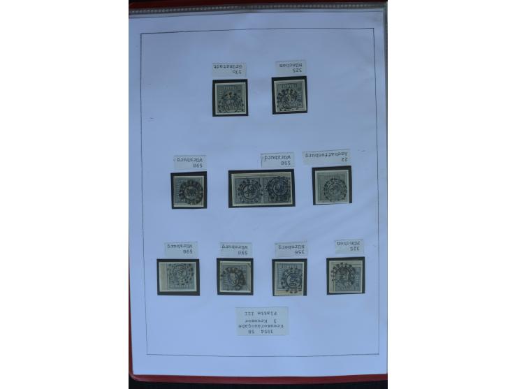 1849/1920, sehr schöne, vorwiegend gestempelte Sammlung beginnend mit Mi.-Nr. 1Ia gestempelt, außerdem viele bessere Werte, M