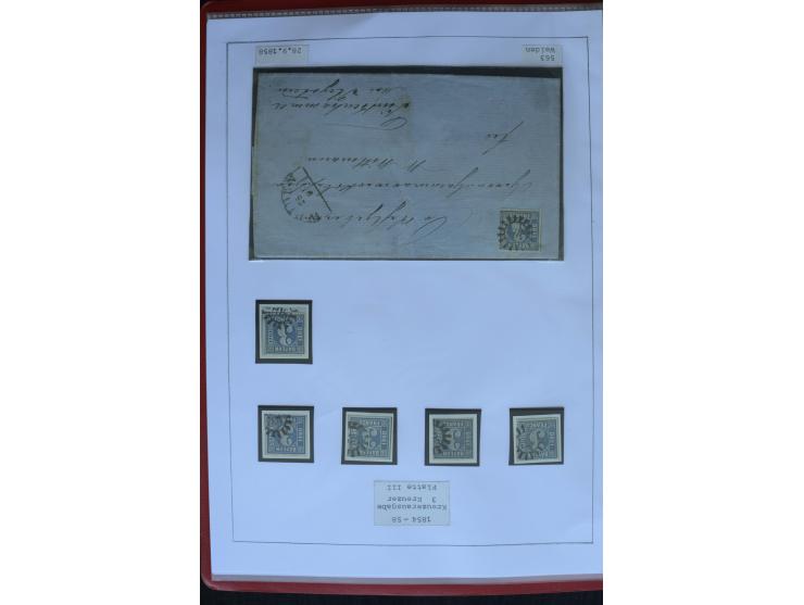 1849/1920, sehr schöne, vorwiegend gestempelte Sammlung beginnend mit Mi.-Nr. 1Ia gestempelt, außerdem viele bessere Werte, M