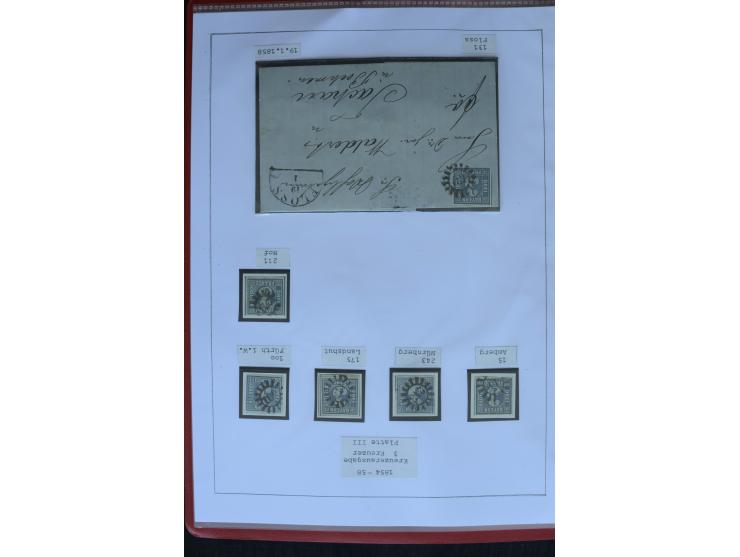1849/1920, sehr schöne, vorwiegend gestempelte Sammlung beginnend mit Mi.-Nr. 1Ia gestempelt, außerdem viele bessere Werte, M