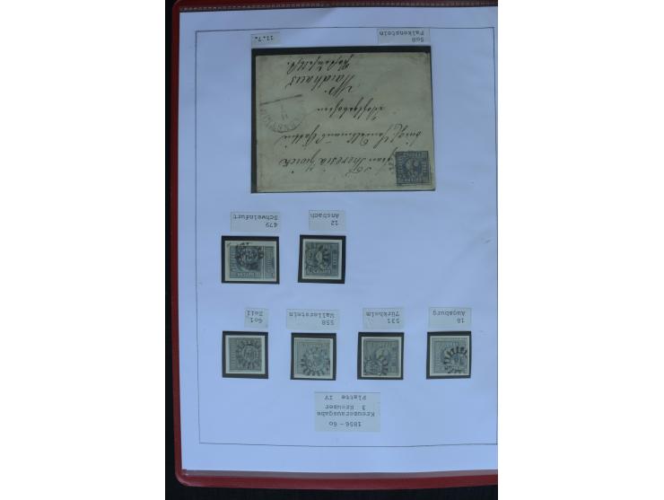 1849/1920, sehr schöne, vorwiegend gestempelte Sammlung beginnend mit Mi.-Nr. 1Ia gestempelt, außerdem viele bessere Werte, M