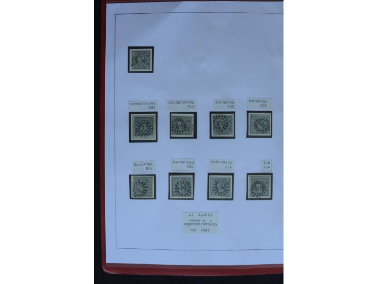 1849/1920, sehr schöne, vorwiegend gestempelte Sammlung beginnend mit Mi.-Nr. 1Ia gestempelt, außerdem viele bessere Werte, M