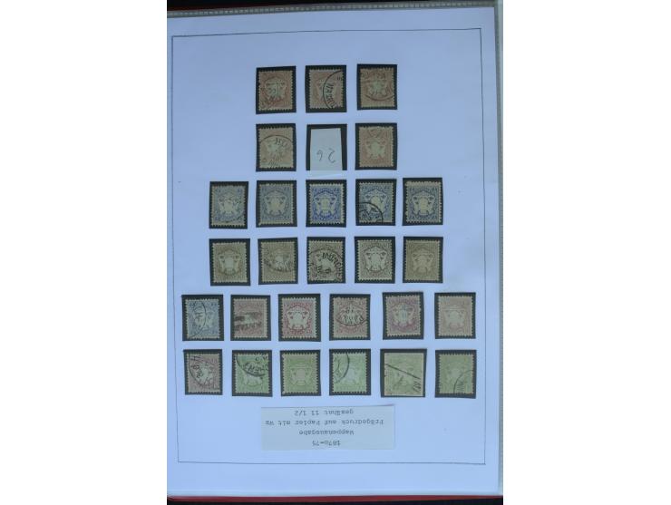 1849/1920, sehr schöne, vorwiegend gestempelte Sammlung beginnend mit Mi.-Nr. 1Ia gestempelt, außerdem viele bessere Werte, M