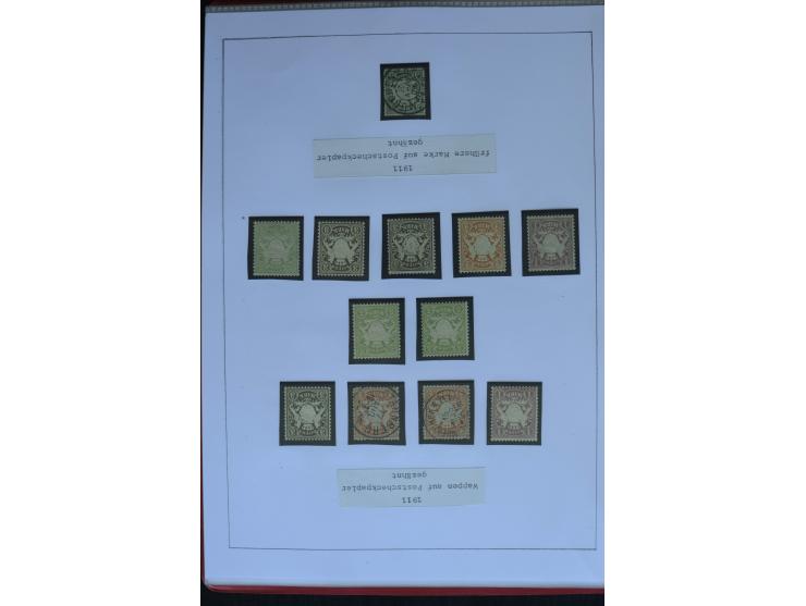 1849/1920, sehr schöne, vorwiegend gestempelte Sammlung beginnend mit Mi.-Nr. 1Ia gestempelt, außerdem viele bessere Werte, M