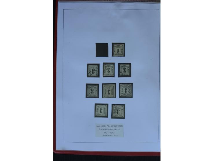 1849/1920, sehr schöne, vorwiegend gestempelte Sammlung beginnend mit Mi.-Nr. 1Ia gestempelt, außerdem viele bessere Werte, M
