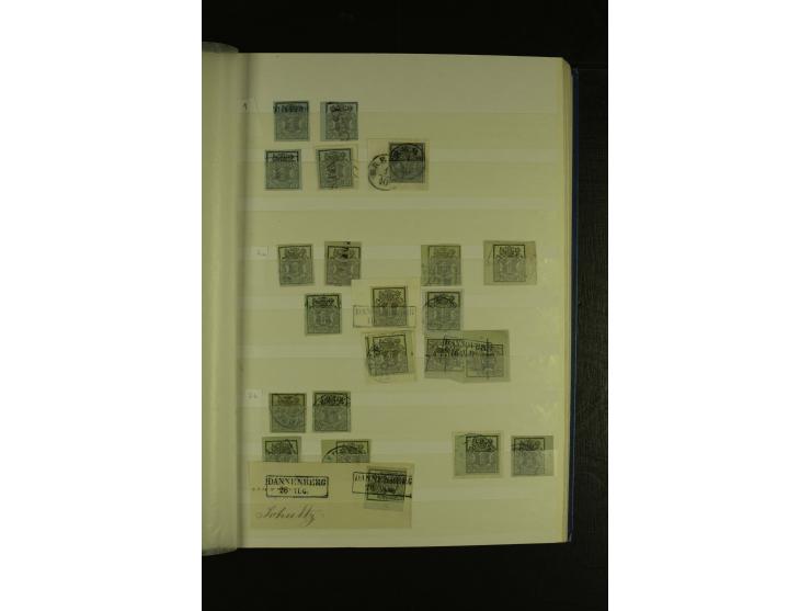  1850/64, schöne gestempelte Sammlung, dabei viele Werte mehrfach u.a. Mi.-Nr. 3(16), 4(10) und Mi.-Nr. 5(8), teils mit Rands