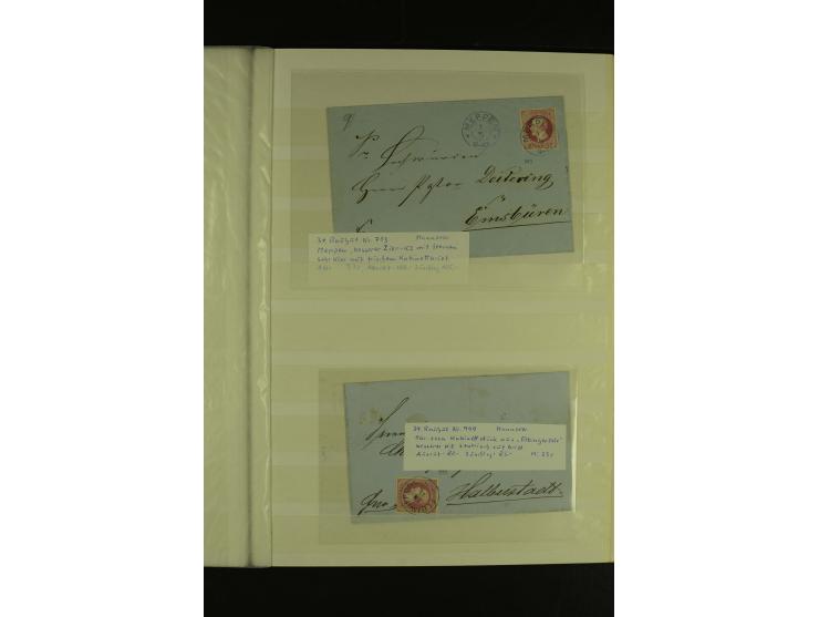  1850/64, schöne gestempelte Sammlung, dabei viele Werte mehrfach u.a. Mi.-Nr. 3(16), 4(10) und Mi.-Nr. 5(8), teils mit Rands