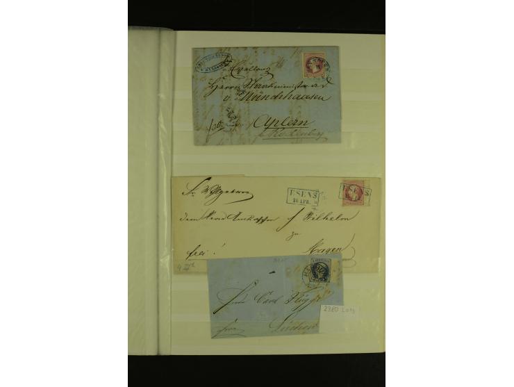  1850/64, schöne gestempelte Sammlung, dabei viele Werte mehrfach u.a. Mi.-Nr. 3(16), 4(10) und Mi.-Nr. 5(8), teils mit Rands