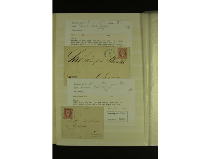  1850/64, schöne gestempelte Sammlung, dabei viele Werte mehrfach u.a. Mi.-Nr. 3(16), 4(10) und Mi.-Nr. 5(8), teils mit Rands