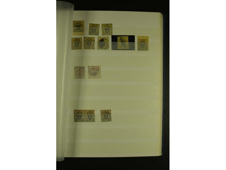  1850/64, schöne gestempelte Sammlung, dabei viele Werte mehrfach u.a. Mi.-Nr. 3(16), 4(10) und Mi.-Nr. 5(8), teils mit Rands