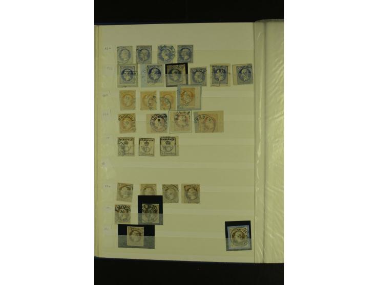  1850/64, schöne gestempelte Sammlung, dabei viele Werte mehrfach u.a. Mi.-Nr. 3(16), 4(10) und Mi.-Nr. 5(8), teils mit Rands