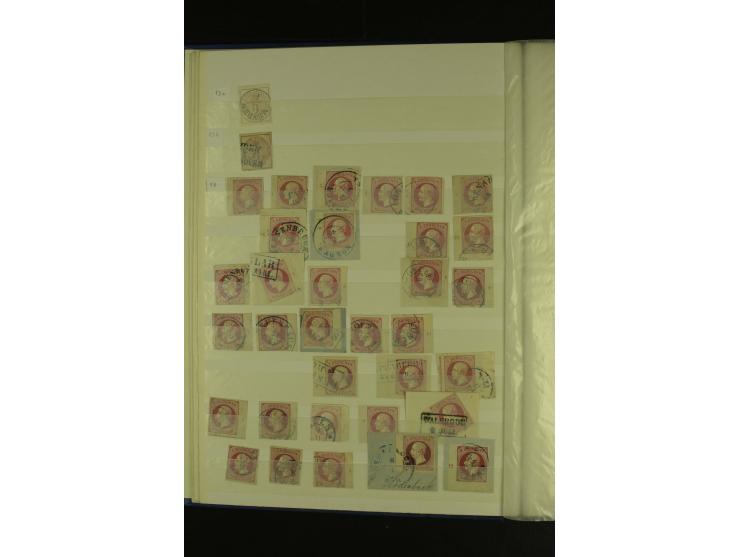  1850/64, schöne gestempelte Sammlung, dabei viele Werte mehrfach u.a. Mi.-Nr. 3(16), 4(10) und Mi.-Nr. 5(8), teils mit Rands