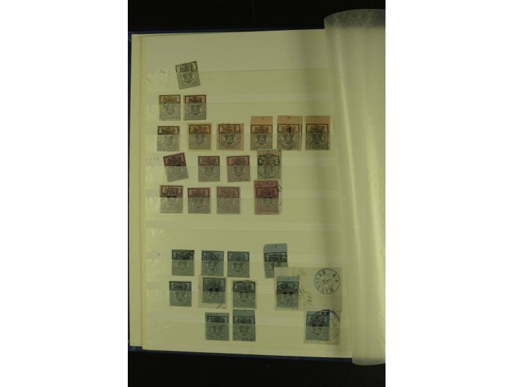  1850/64, schöne gestempelte Sammlung, dabei viele Werte mehrfach u.a. Mi.-Nr. 3(16), 4(10) und Mi.-Nr. 5(8), teils mit Rands