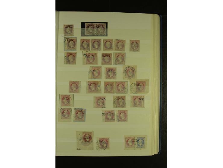  1850/64, schöne gestempelte Sammlung, dabei viele Werte mehrfach u.a. Mi.-Nr. 3(16), 4(10) und Mi.-Nr. 5(8), teils mit Rands
