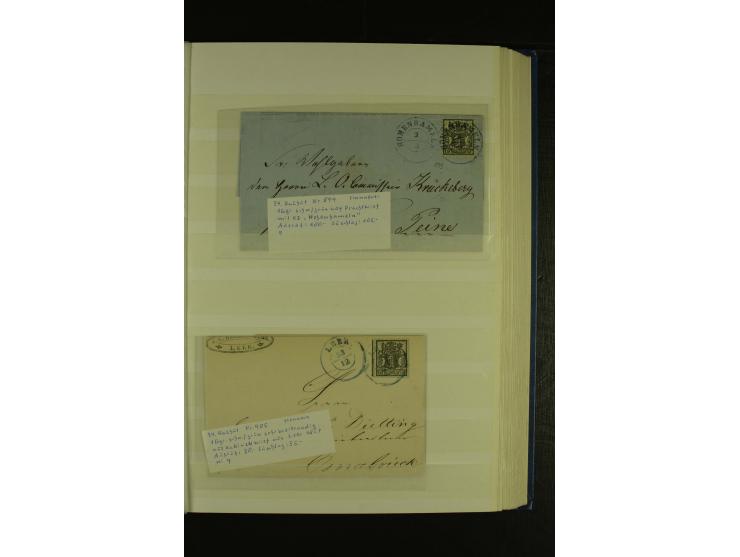  1850/64, schöne gestempelte Sammlung, dabei viele Werte mehrfach u.a. Mi.-Nr. 3(16), 4(10) und Mi.-Nr. 5(8), teils mit Rands