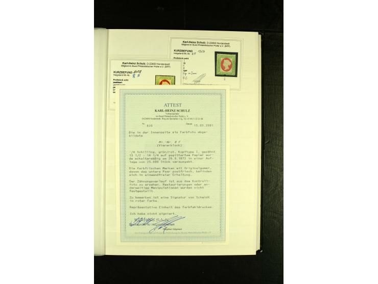 1867/79, sehr schöne ungebraucht/postfrische und gestempelte Sammlung mit einigen Briefen und Ganzsachen, dabei viele gute We