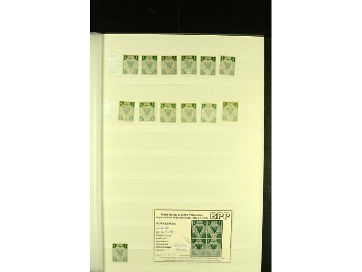 1859/65, hauptsächlich ungebrauchte Sammlung, dabei Mi.-Nr. 2 im ungebrauchten Paar und Mi.-Nr. 6 im 6er-Block mit Kontrollst