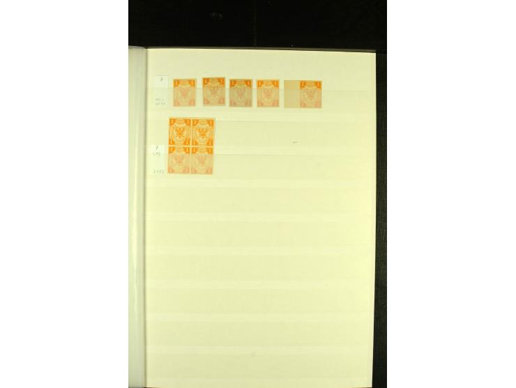 1859/65, hauptsächlich ungebrauchte Sammlung, dabei Mi.-Nr. 2 im ungebrauchten Paar und Mi.-Nr. 6 im 6er-Block mit Kontrollst