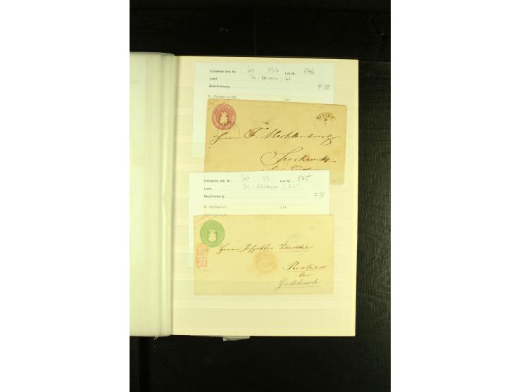 1856/64, schöne kleine gestempelte Sammlung dabei Mi.-Nr. 2-3 und 6 gestempelt sowie Mi.-Nr. 3 auf Brief nach Bromberg, außer