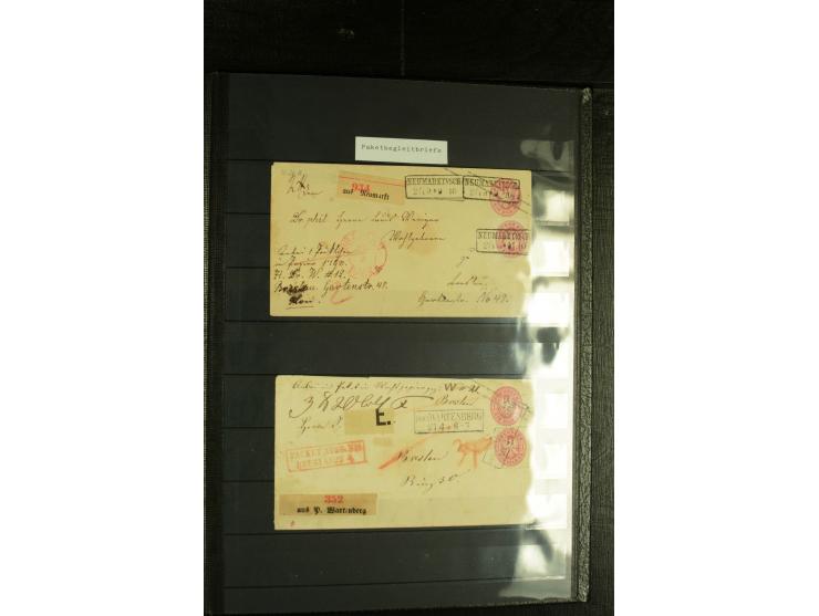 1850/67, reichhaltige, fast ausschließlich gestempelte Sammlung mit vielen Briefstücken, kleinen Einheiten, Randstücken und B