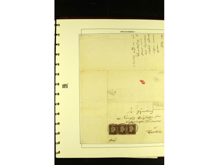 1850/67, schöne ungebrauchte und gestempelte Sammlung mit vielen besseren Werte, Einheiten und Briefe, dabei Mi.-Nr. 4 im 6er
