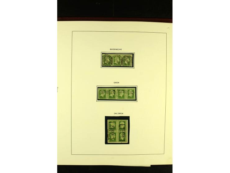 1850/67, schöne ungebrauchte und gestempelte Sammlung mit vielen besseren Werte, Einheiten und Briefe, dabei Mi.-Nr. 4 im 6er