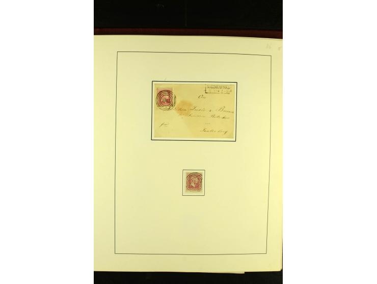 1850/67, schöne ungebrauchte und gestempelte Sammlung mit vielen besseren Werte, Einheiten und Briefe, dabei Mi.-Nr. 4 im 6er