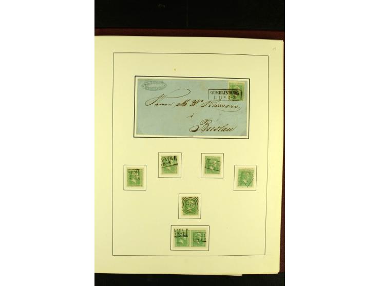 1850/67, schöne ungebrauchte und gestempelte Sammlung mit vielen besseren Werte, Einheiten und Briefe, dabei Mi.-Nr. 4 im 6er