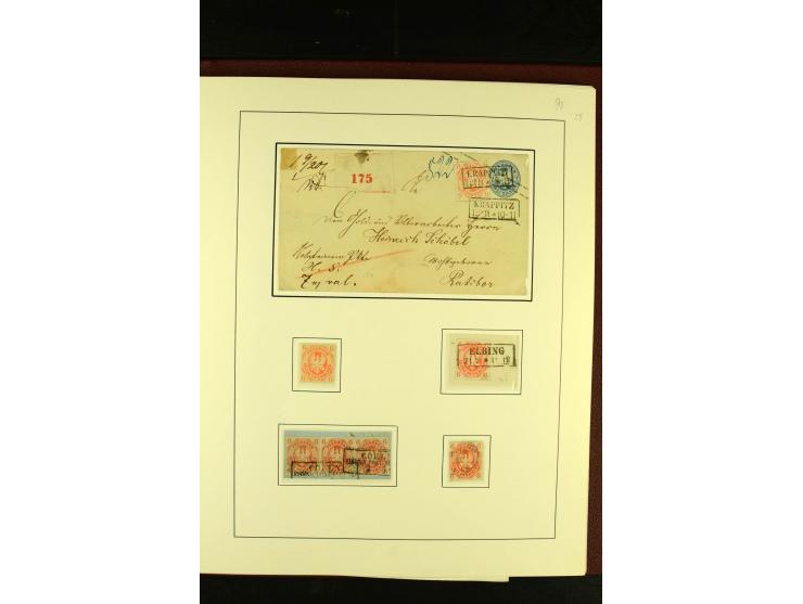 1850/67, schöne ungebrauchte und gestempelte Sammlung mit vielen besseren Werte, Einheiten und Briefe, dabei Mi.-Nr. 4 im 6er