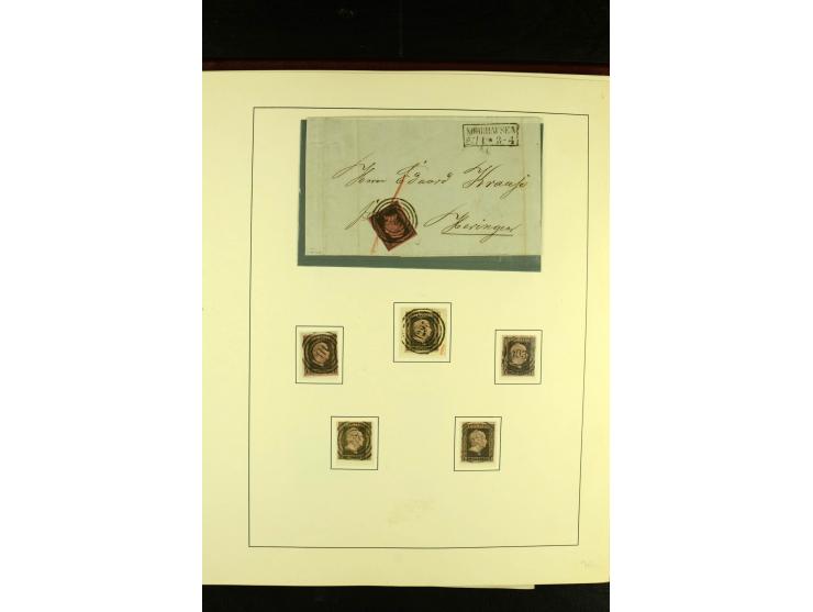 1850/67, schöne ungebrauchte und gestempelte Sammlung mit vielen besseren Werte, Einheiten und Briefe, dabei Mi.-Nr. 4 im 6er