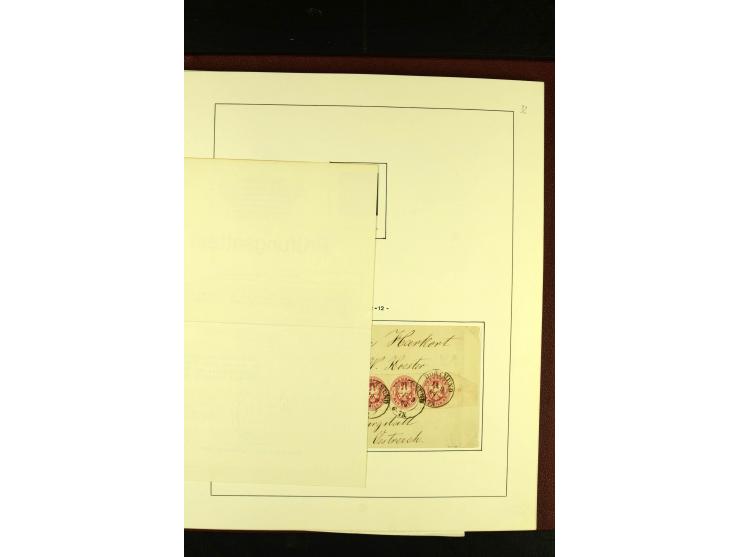 1850/67, schöne ungebrauchte und gestempelte Sammlung mit vielen besseren Werte, Einheiten und Briefe, dabei Mi.-Nr. 4 im 6er