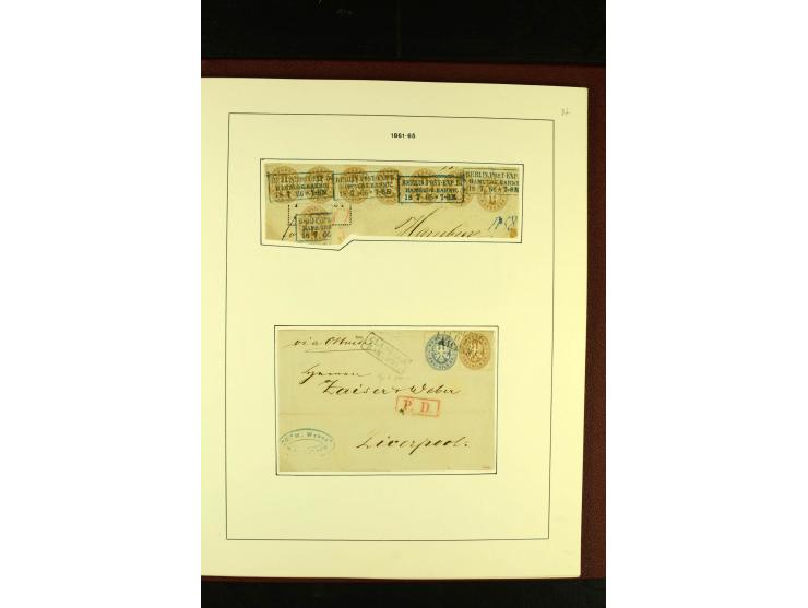1850/67, schöne ungebrauchte und gestempelte Sammlung mit vielen besseren Werte, Einheiten und Briefe, dabei Mi.-Nr. 4 im 6er