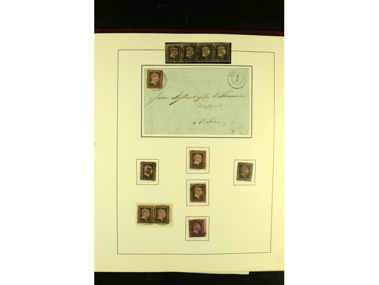1850/67, schöne ungebrauchte und gestempelte Sammlung mit vielen besseren Werte, Einheiten und Briefe, dabei Mi.-Nr. 4 im 6er