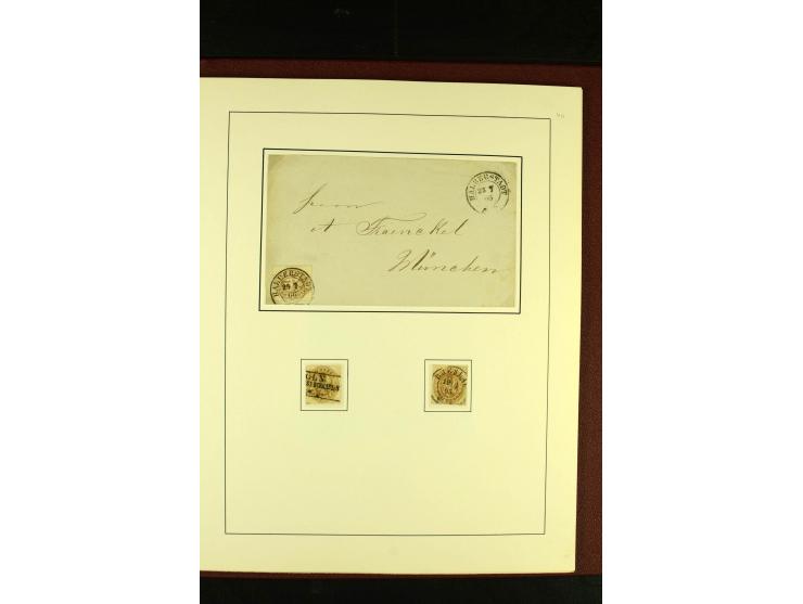 1850/67, schöne ungebrauchte und gestempelte Sammlung mit vielen besseren Werte, Einheiten und Briefe, dabei Mi.-Nr. 4 im 6er