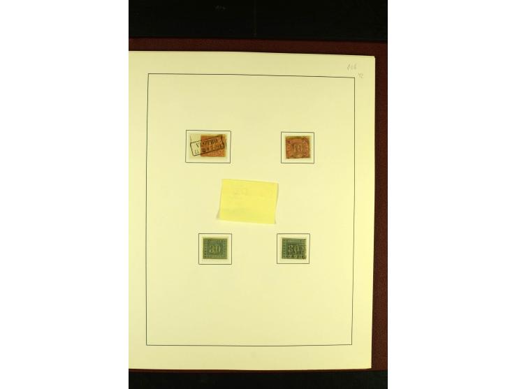 1850/67, schöne ungebrauchte und gestempelte Sammlung mit vielen besseren Werte, Einheiten und Briefe, dabei Mi.-Nr. 4 im 6er