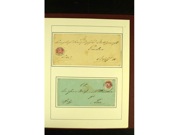 1850/67, schöne ungebrauchte und gestempelte Sammlung mit vielen besseren Werte, Einheiten und Briefe, dabei Mi.-Nr. 4 im 6er