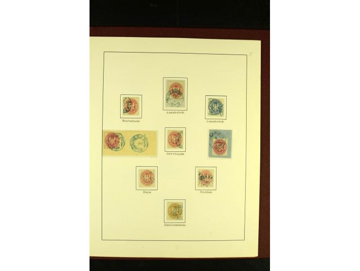 1850/67, schöne ungebrauchte und gestempelte Sammlung mit vielen besseren Werte, Einheiten und Briefe, dabei Mi.-Nr. 4 im 6er