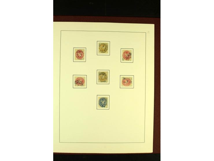 1850/67, schöne ungebrauchte und gestempelte Sammlung mit vielen besseren Werte, Einheiten und Briefe, dabei Mi.-Nr. 4 im 6er