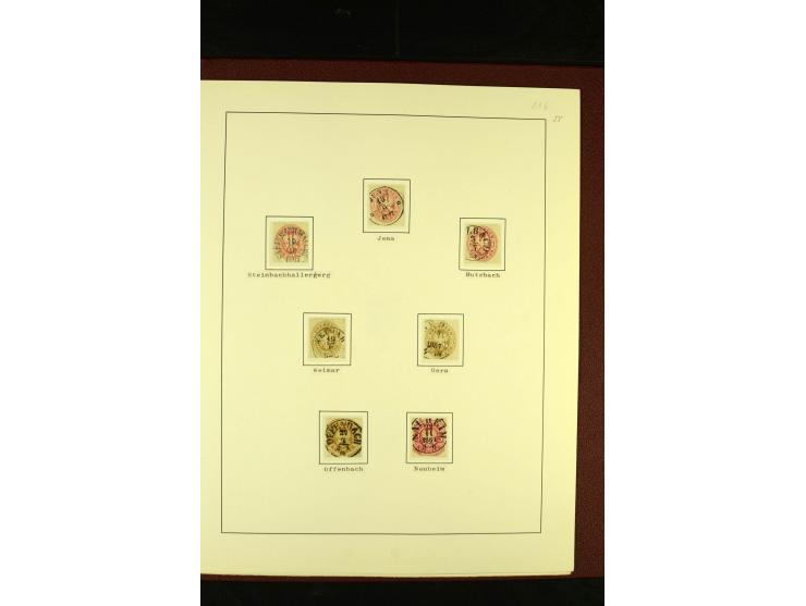 1850/67, schöne ungebrauchte und gestempelte Sammlung mit vielen besseren Werte, Einheiten und Briefe, dabei Mi.-Nr. 4 im 6er