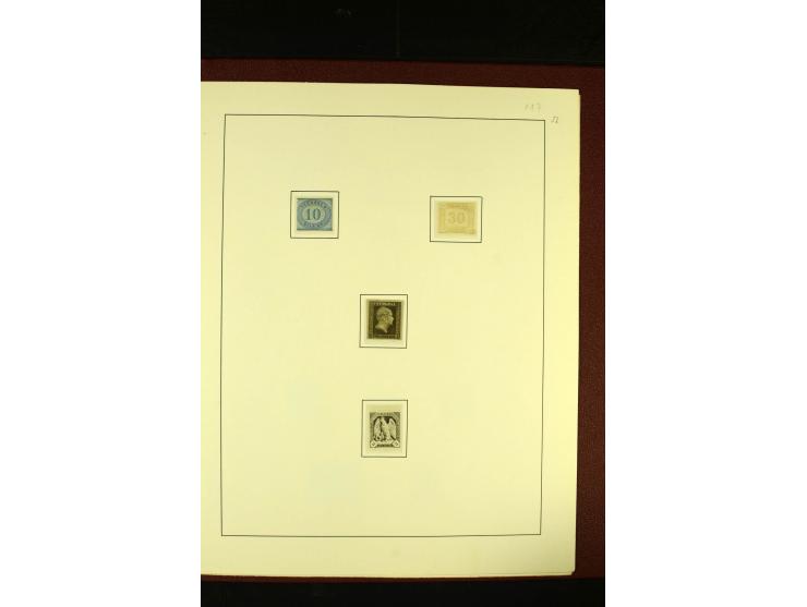 1850/67, schöne ungebrauchte und gestempelte Sammlung mit vielen besseren Werte, Einheiten und Briefe, dabei Mi.-Nr. 4 im 6er