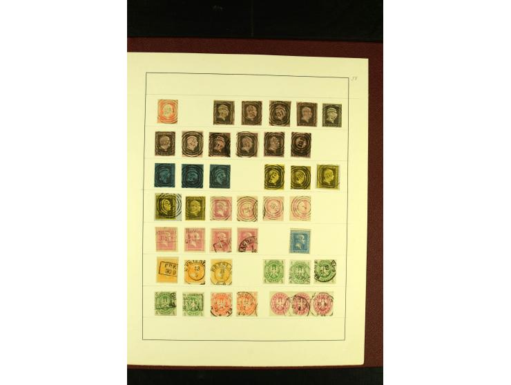1850/67, schöne ungebrauchte und gestempelte Sammlung mit vielen besseren Werte, Einheiten und Briefe, dabei Mi.-Nr. 4 im 6er