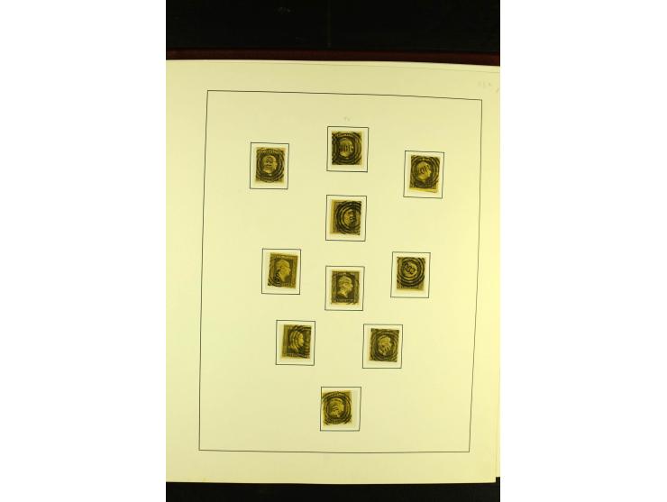 1850/67, schöne ungebrauchte und gestempelte Sammlung mit vielen besseren Werte, Einheiten und Briefe, dabei Mi.-Nr. 4 im 6er