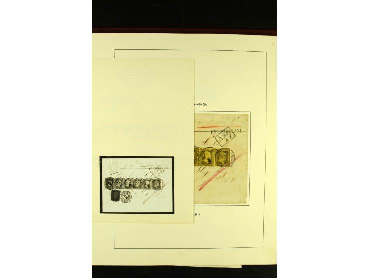 1850/67, schöne ungebrauchte und gestempelte Sammlung mit vielen besseren Werte, Einheiten und Briefe, dabei Mi.-Nr. 4 im 6er