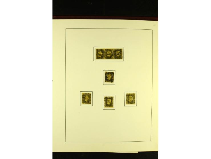 1850/67, schöne ungebrauchte und gestempelte Sammlung mit vielen besseren Werte, Einheiten und Briefe, dabei Mi.-Nr. 4 im 6er