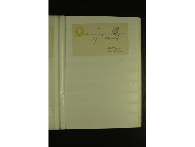 1850/67, hochinteressante Sammlung von über 50 Briefen, dabei Mi.-Nr. 1 im Paar, Mi.-Nr. 8b auf Faltbrief nach Frankfurt, Mi.