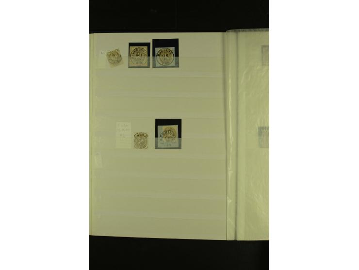 1850/67, hochinteressante Sammlung von über 50 Briefen, dabei Mi.-Nr. 1 im Paar, Mi.-Nr. 8b auf Faltbrief nach Frankfurt, Mi.