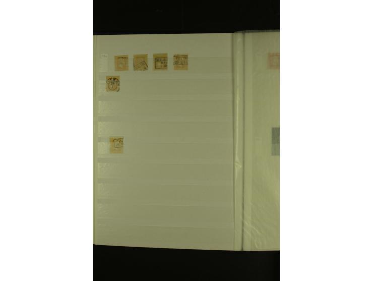 1850/67, hochinteressante Sammlung von über 50 Briefen, dabei Mi.-Nr. 1 im Paar, Mi.-Nr. 8b auf Faltbrief nach Frankfurt, Mi.