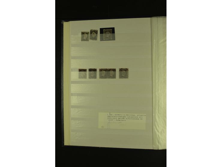 1850/67, hochinteressante Sammlung von über 50 Briefen, dabei Mi.-Nr. 1 im Paar, Mi.-Nr. 8b auf Faltbrief nach Frankfurt, Mi.