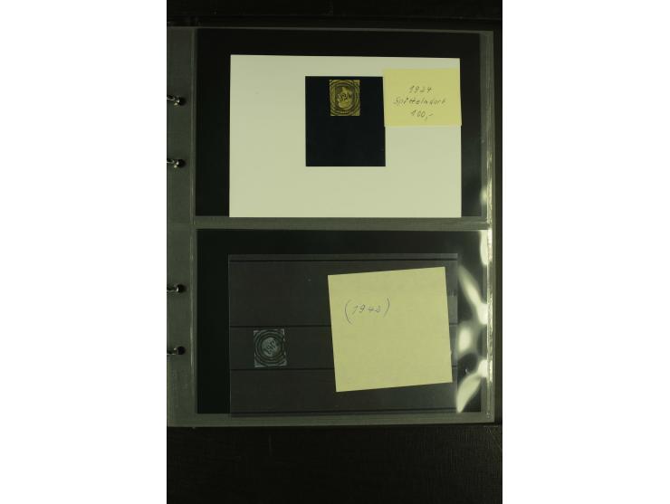 1850/1859, interessante Sammlung "Nummern-Stempel" auf fast 100 losen Marken und schönen Briefstücken sowie über 25 Briefen, 