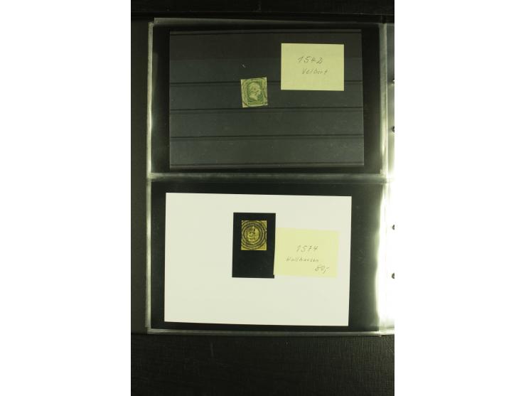 1850/1859, interessante Sammlung "Nummern-Stempel" auf fast 100 losen Marken und schönen Briefstücken sowie über 25 Briefen, 
