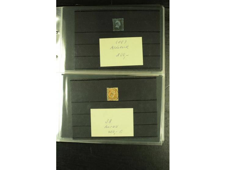 1850/1859, interessante Sammlung "Nummern-Stempel" auf fast 100 losen Marken und schönen Briefstücken sowie über 25 Briefen, 
